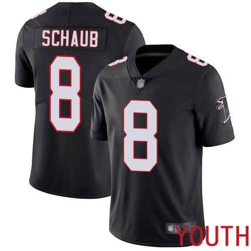 Atlanta Falcons Limited Black Youth Matt Schaub Alternate Jersey NFL Football #8 Vapor Untouchable->youth nfl jersey->Youth Jersey